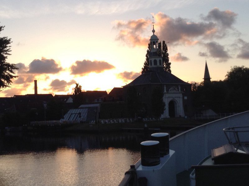 Leiden at sunset