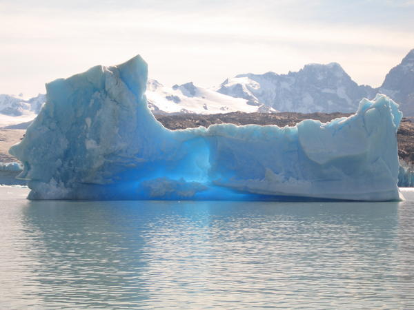 Glowing iceberg