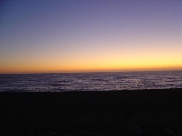 Amberley Beach Sun Set