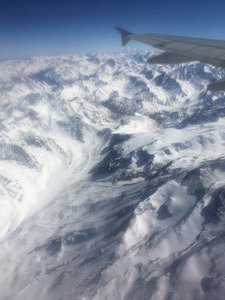 Flight over Andes