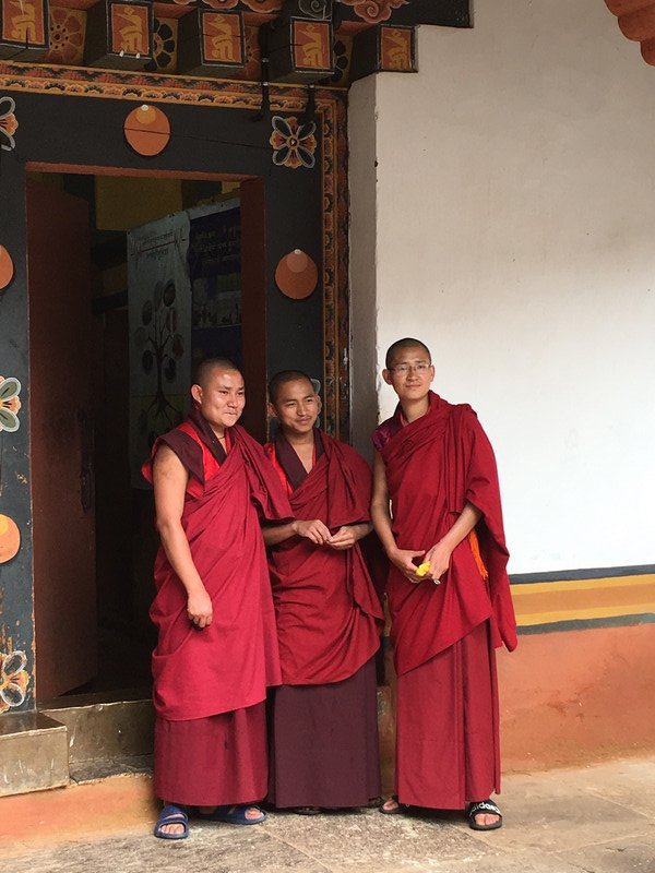 Young monks at dzong