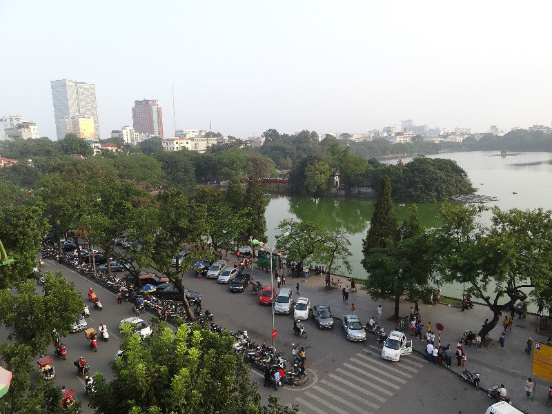 Hanoi looking towards LakeHoan Kiem