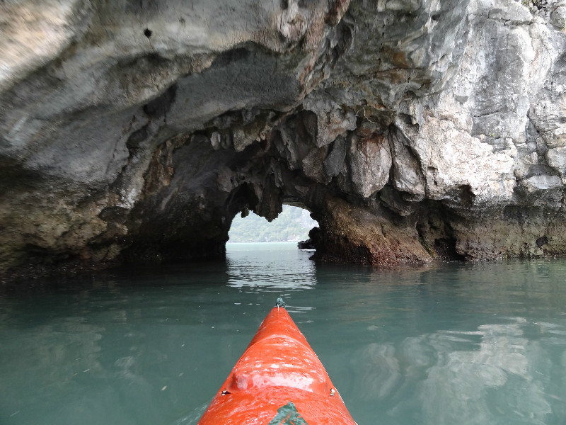 Kayaking through kaast formations
