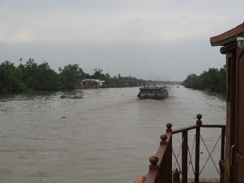 View along canal on Mekong Delta