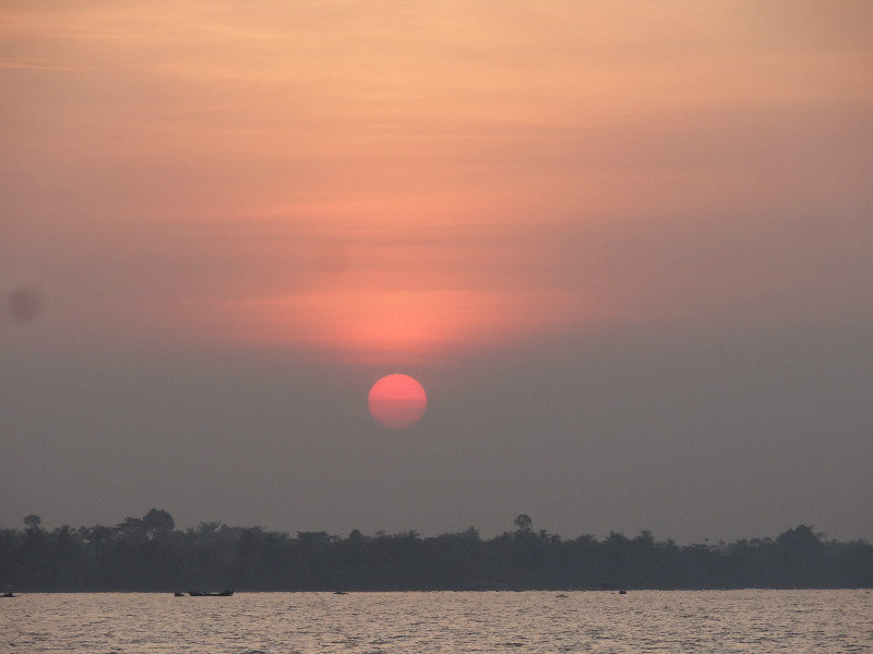 Sunrise over Mekong Delta