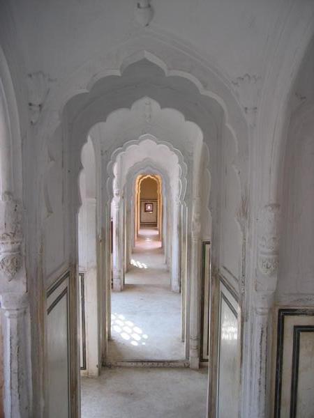 Inside Hawa Mahal