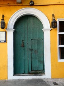 Cartagena - another massive door, with smaller door inset