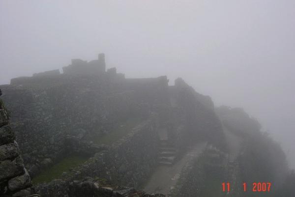 Ruins in the mist