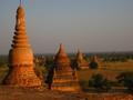 Bagan temples before sunset
