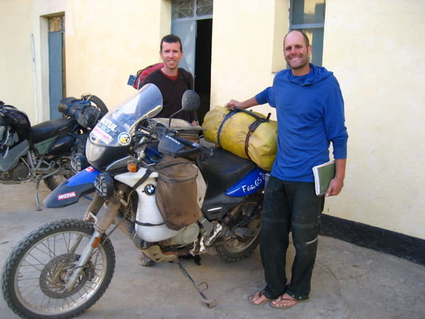 Kurt with Rene and his trusty motorbike