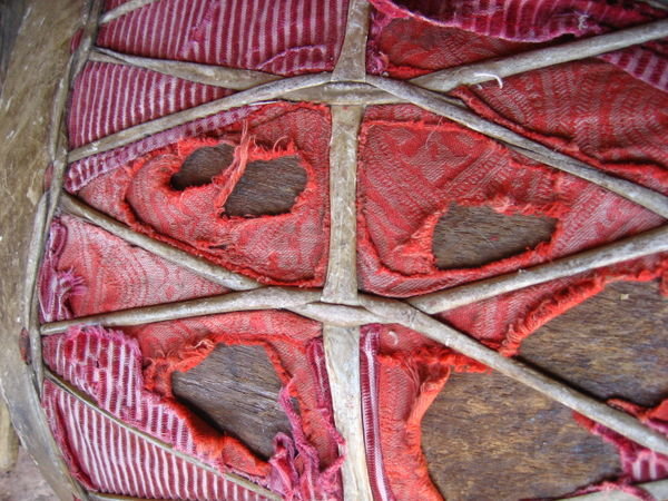 Worn drums in the church