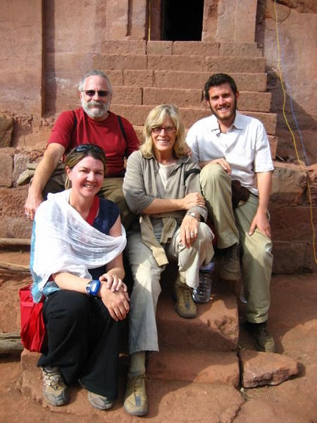 With Steve, Susan and Noah in Lalibela