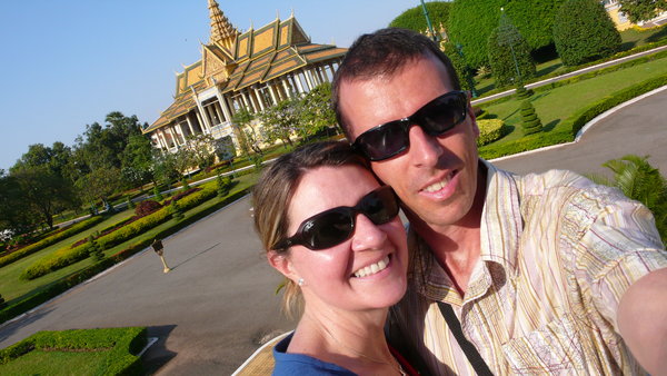 In front of the Royal Palace