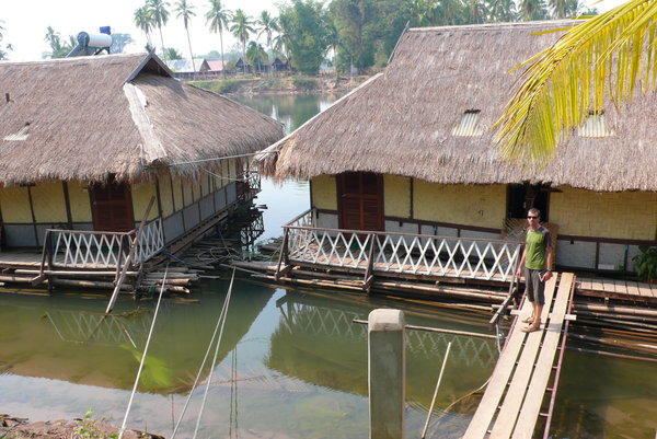Splashing out in our luxury floating bungalow