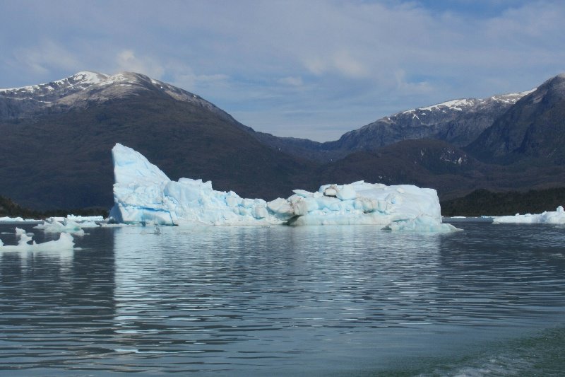 Iceberg dodging in Claudio's little boat