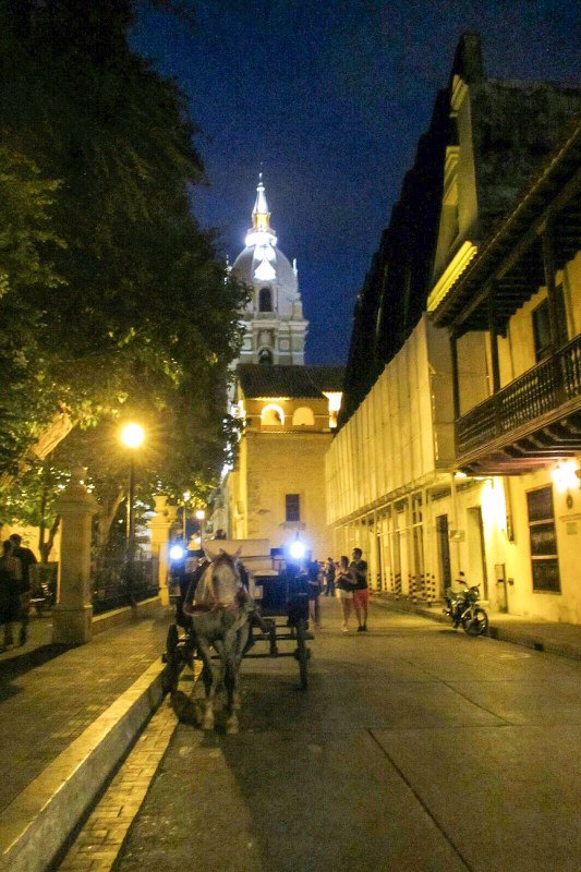 Cartagena at night