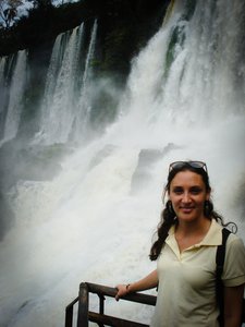 Liz at Iguazu