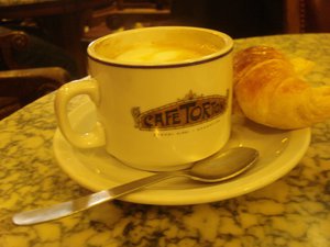 Coffee at Cafe Tortoni 