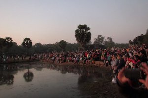 Ankor Wat was very busy