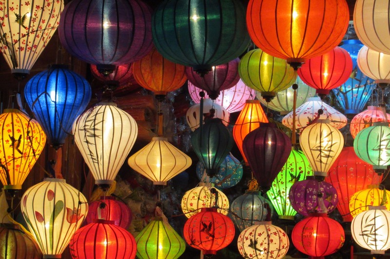 Colourful lanterns in Hoi An