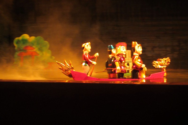 Water puppets in Hanoi