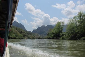 Travelling by boat from Muang Khua to Muang Ngoi Nhua