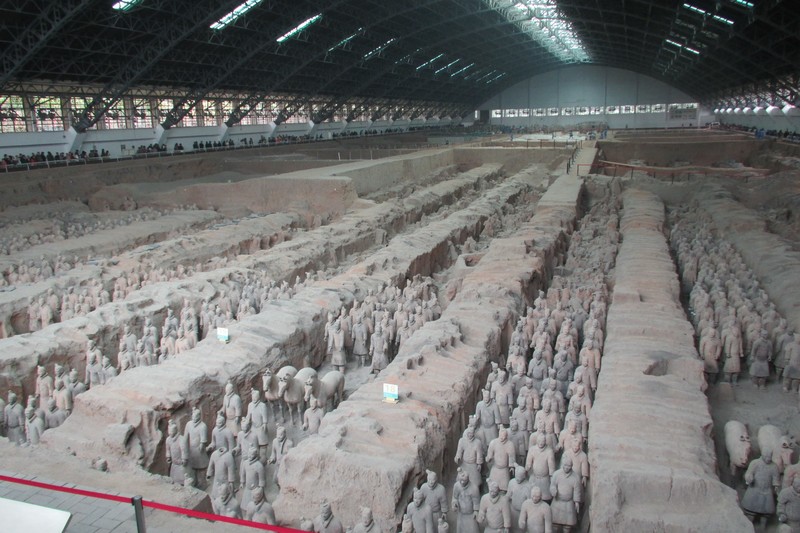 The vast Terracotta Army, Xian