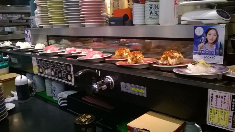 Sushi train restaurant