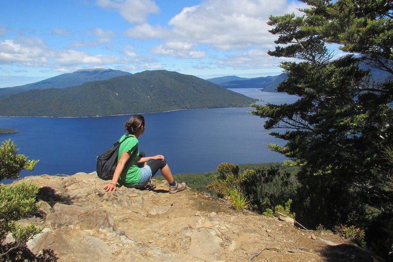 Looking out over Lake Hauroko
