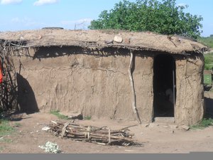Maasai house made by the women