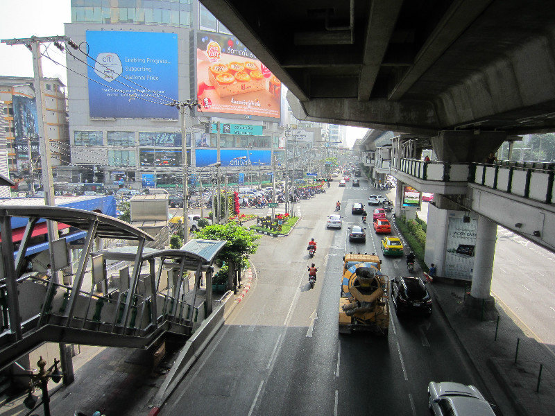 view of Bangkok from Asoke station