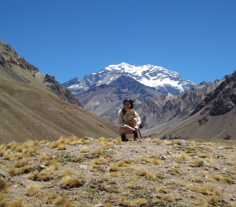 me with Aconcagua in the background