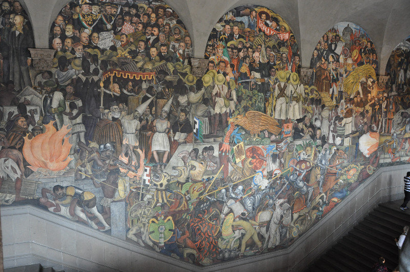 Diego Rivera mural in the Palacio National