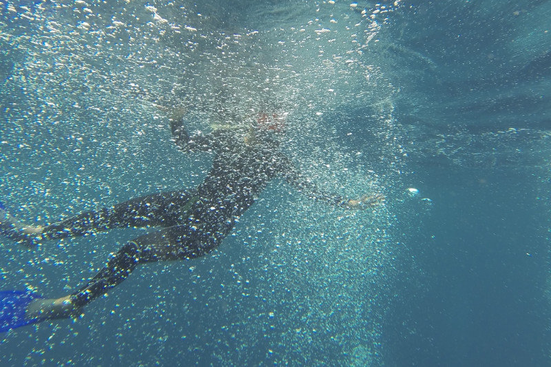 Scuba Diver Bubbles