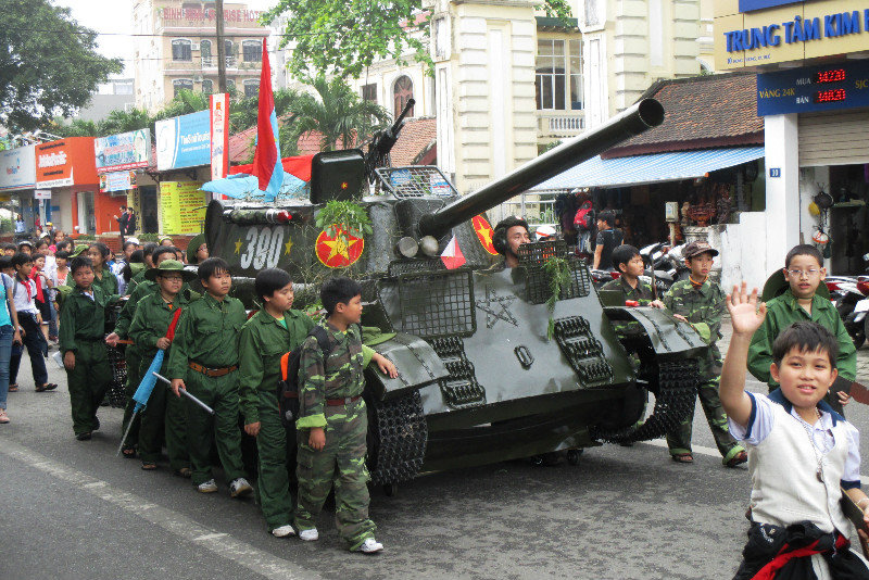 Tank in School Parade