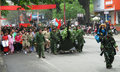 Artillery Cannon in School Parade