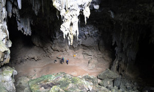 Looking into the Mouth of Hung Kim Cave from Outside