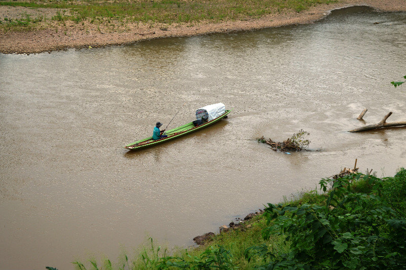 Fishing on the Nam Kan River