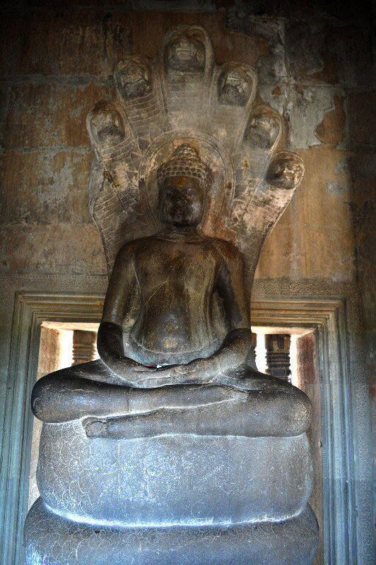 Buddha on naga (Angkor Wat)
