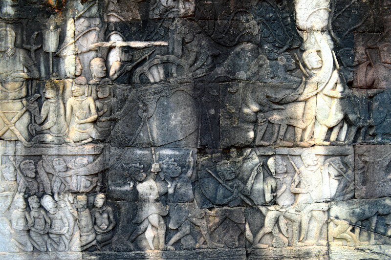 Elephant relief at Bayon
