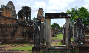 Elephant sentry at East Mebon