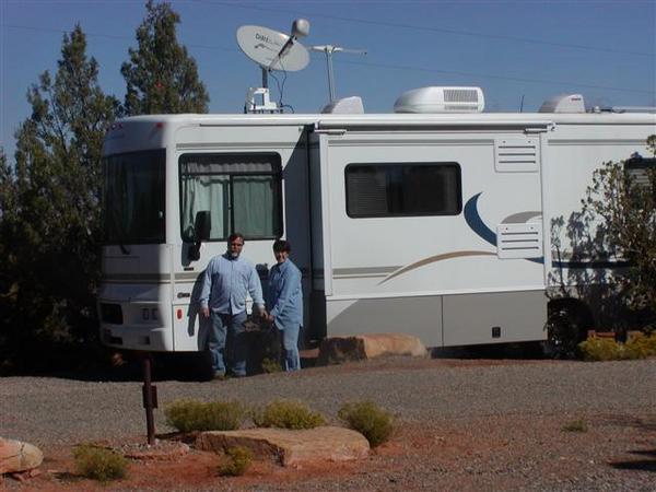 The 3 of us at the Campground Colorado NM 