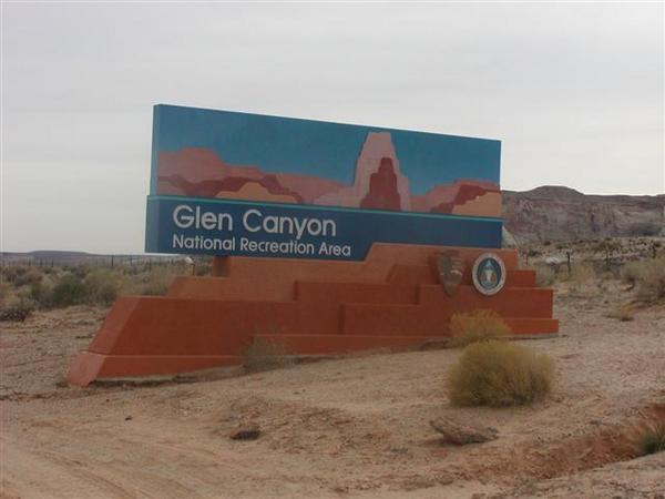 Glen Canyon NRA Sign
