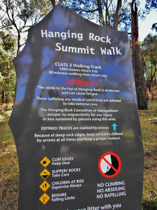 Entrance to Hanging Rock