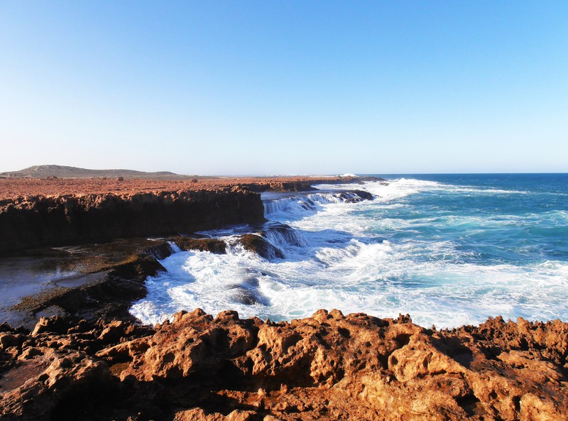 The rugged coastline at the Blowhole
