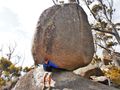 Graeme balancing the rock