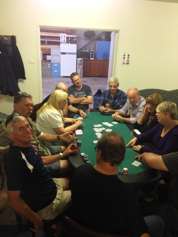 Poker night at Ian's