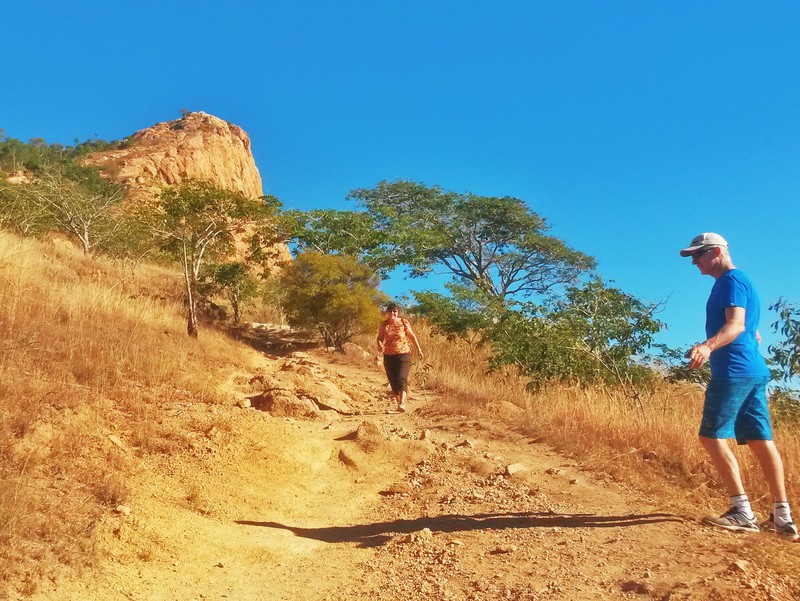 The goat Track down from Castle Hill