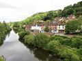 Ironbridge town and the Severn River