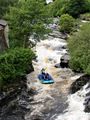 White water rafting at Llangollen